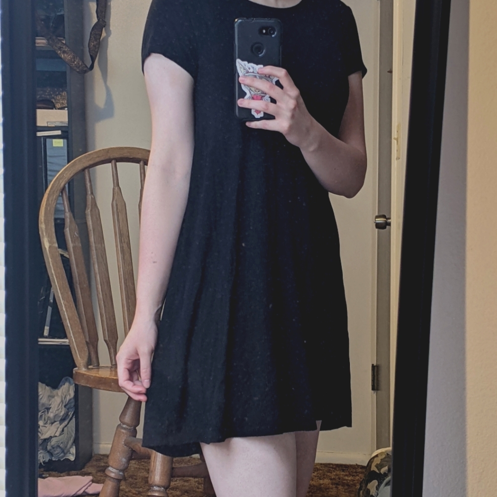 Little black babydoll dress